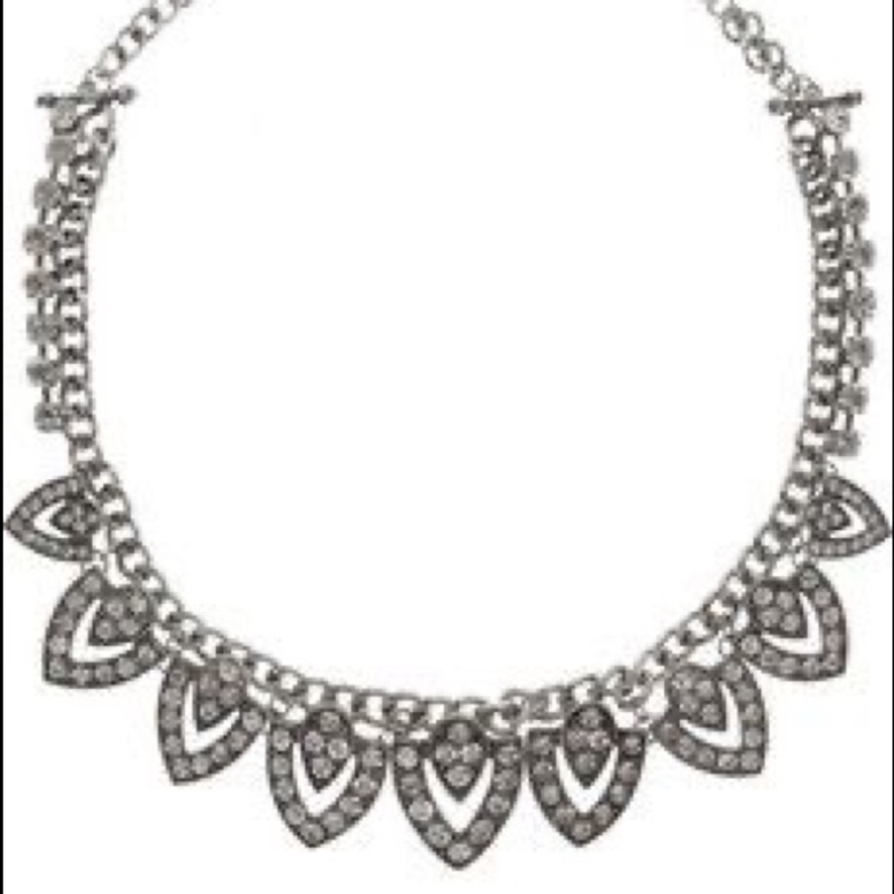 Kenneth Jay Lane Silver-plated Crystal Necklace